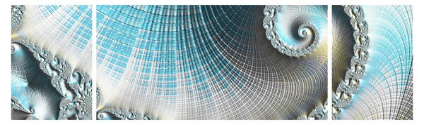 Obraz texturované spirály (170x50 cm)