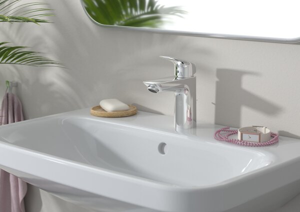 Hansgrohe Logis páková umyvadlová baterie 100 s odtokovou soupravou s táhlem, chrom 71100000