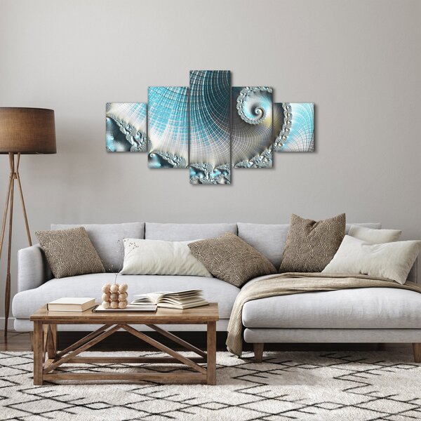 Obraz texturované spirály (125x70 cm)