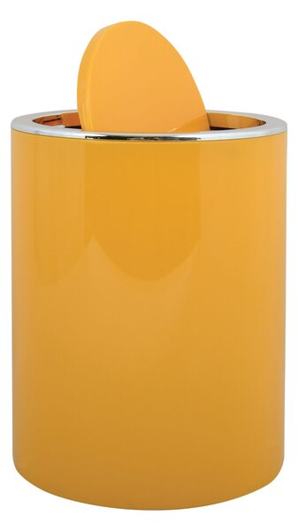 MSV výklopný odpadkový koš KAMAKA, žlutý, plast, 6 L