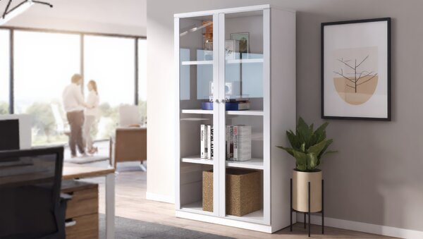 Kancelářská knihovna Houseland Prime Core 01 80 cm bílá