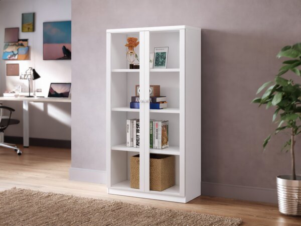 Kancelářská knihovna Houseland Prime Core 01 80 cm bílá