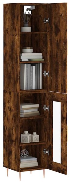 Skříň highboard kouřový dub 34,5 x 34 x 180 cm kompozitní dřevo 3199038