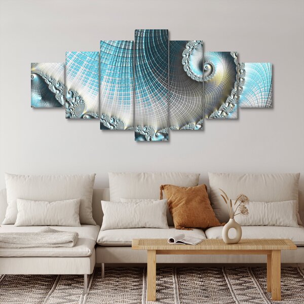 Obraz texturované spirály (210x100 cm)