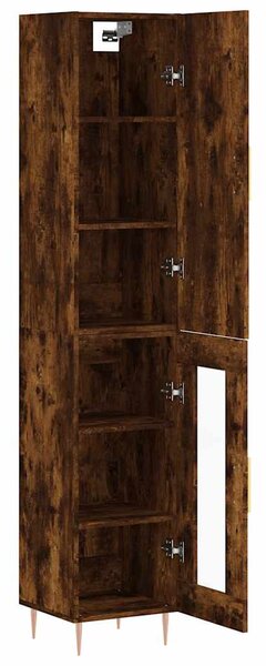 Skříň highboard kouřový dub 34,5 x 34 x 180 cm kompozitní dřevo 3199038