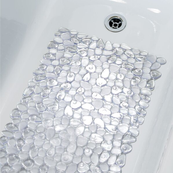 Spirella protiskluzová podložka do vany RIVERSTONE, průhledná, PVC, 75 x 36 cm