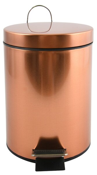 MSV pedálový odpadkový koš, měděná, ocel, 3 L