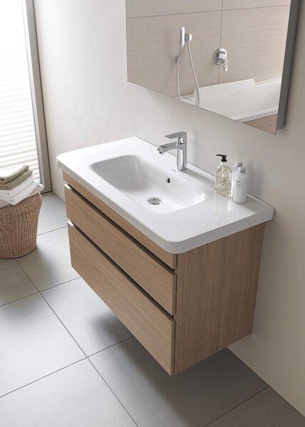 Duravit DuraStyle - Umyvadlo do nábytku 800x480 mm, 1 otvor pro baterii propíchnutý, bílá 2320800000