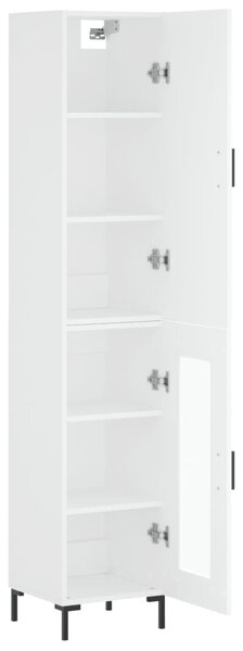 Skříň highboard bílá 34,5 x 34 x 180 cm kompozitní dřevo 3199041