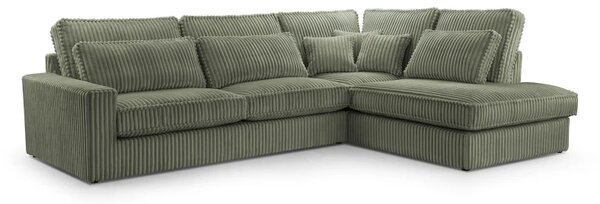 Rohová sedací souprava LINCOLN LUX, pravá, zelená (Tilia 37)