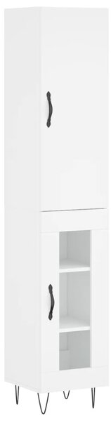 Skříň highboard bílá 34,5 x 34 x 180 cm kompozitní dřevo 3199073