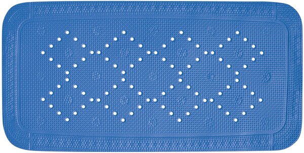 Spirella protiskluzová podložka do vany ALASKA, modrá, PVC, 71 x 36 cm