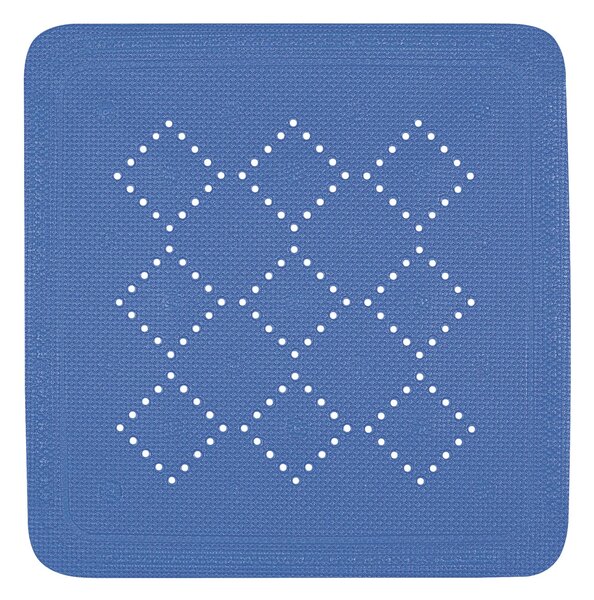 Spirella protiskluzová podložka do sprchy ALASKA, modrá, PVC, 55 x 55 cm