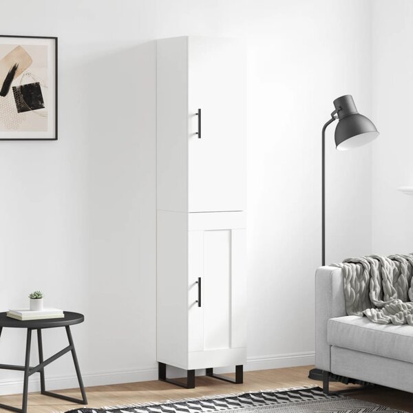 Skříň highboard bílá 34,5 x 34 x 180 cm kompozitní dřevo 3199129