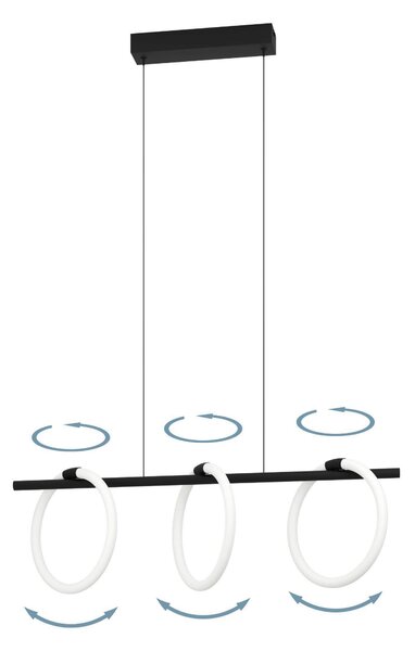 ZÁVĚSNÉ LED SVÍTIDLO, 78/23/110 cm Eglo - Online Only svítidla, Online Only
