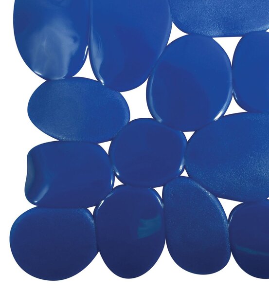 MSV protiskluzová podložka do sprchy GALETS, tmavě modrá, PVC, 53 x 53 cm