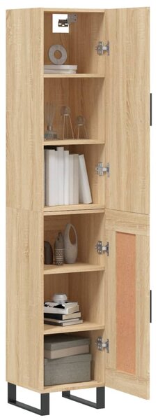 Skříň highboard dub sonoma 34,5 x 34 x 180 cm kompozitní dřevo 3199132