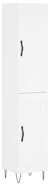 Skříň highboard bílá 34,5 x 34 x 180 cm kompozitní dřevo 3199137