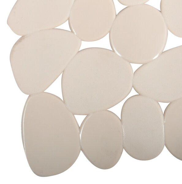 MSV protiskluzová podložka do sprchy GALETS, béžová, PVC, 53 x 53 cm