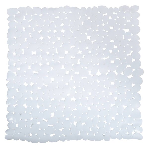 MSV protiskluzová podložka do sprchy GALETS, bílá, PVC, 53 x 53 cm
