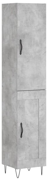Skříň highboard betonově šedá 34,5x34x180 cm kompozitní dřevo 3199141