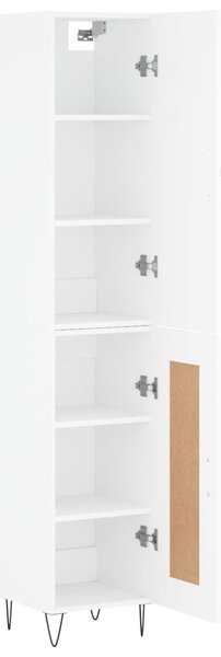 Skříň highboard bílá 34,5 x 34 x 180 cm kompozitní dřevo 3199137