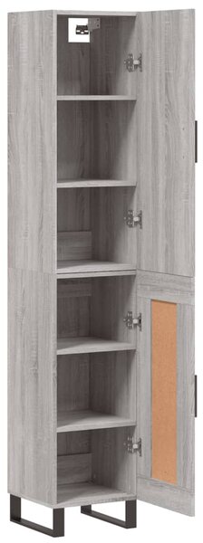 Skříň highboard šedá sonoma 34,5 x 34 x 180 cm kompozitní dřevo 3199135