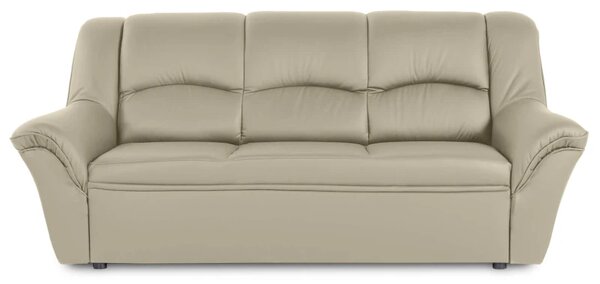 Kožená pohovka 3 DUBAJ LUX, béžová (k-10)
