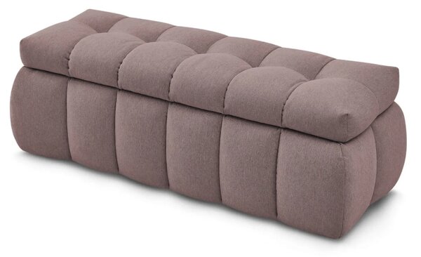 Bobochic Paris Růžová lavice Mont-Blanc 144 cm s úložným prostorem