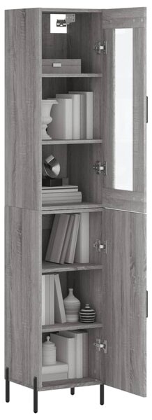 Skříň highboard šedá sonoma 34,5 x 34 x 180 cm kompozitní dřevo 3199183