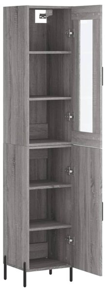 Skříň highboard šedá sonoma 34,5 x 34 x 180 cm kompozitní dřevo 3199183