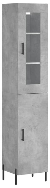 Skříň highboard betonově šedá 34,5x34x180 cm kompozitní dřevo 3199181