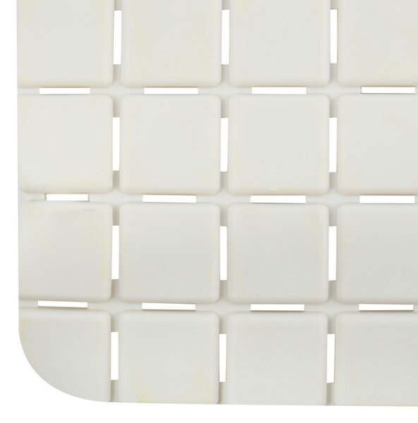 MSV protiskluzová podložka do vany QUADRO Premium, bílá, SBS kaučuk, 36 x 76 cm
