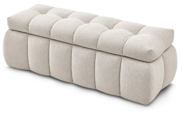 Bobochic Paris Béžová lavice Mont-Blanc 144 cm s úložným prostorem