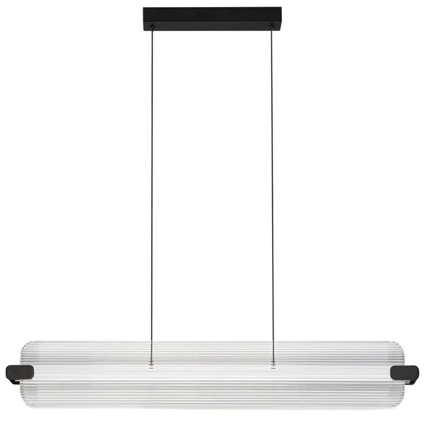 Nova Luce Skleněné závěsné LED světlo Emery 87 cm