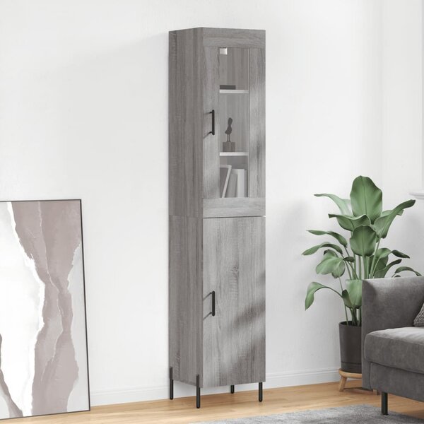 Skříň highboard šedá sonoma 34,5 x 34 x 180 cm kompozitní dřevo 3199183