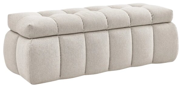 Bobochic Paris Béžová lavice Mont-Blanc 144 cm s úložným prostorem