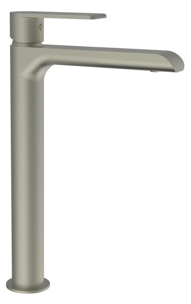 Teorema XS - Umyvadlová baterie stojánková s Push-Open zátkou, pro volně stojící umyvadla, výška 260 mm, nikl matný 8X341