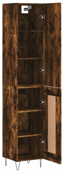 Skříň highboard kouřový dub 34,5 x 34 x 180 cm kompozitní dřevo 3199142