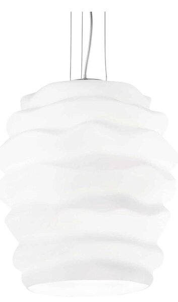 Ideal Lux - Lustr na lanku KARMA 1xE27/60W/230V pr. 38 cm bílá