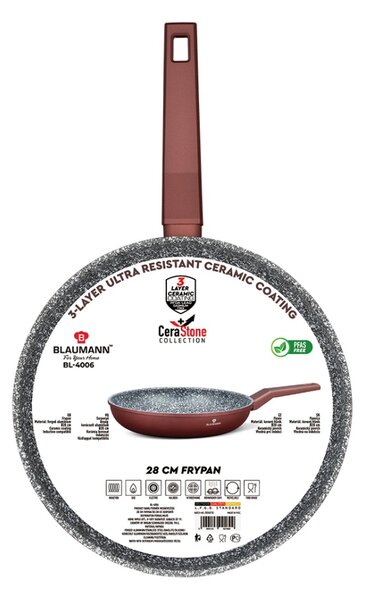 Pánev s keramickým povrchem 28 cm kolekce Cera Stone