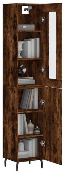 Skříň highboard kouřový dub 34,5 x 34 x 180 cm kompozitní dřevo 3199190