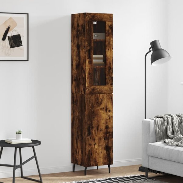 Skříň highboard kouřový dub 34,5 x 34 x 180 cm kompozitní dřevo 3199190