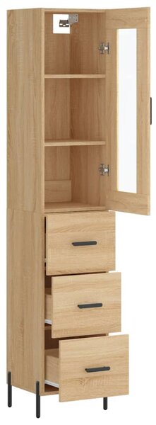Skříň highboard dub sonoma 34,5 x 34 x 180 cm kompozitní dřevo 3199244