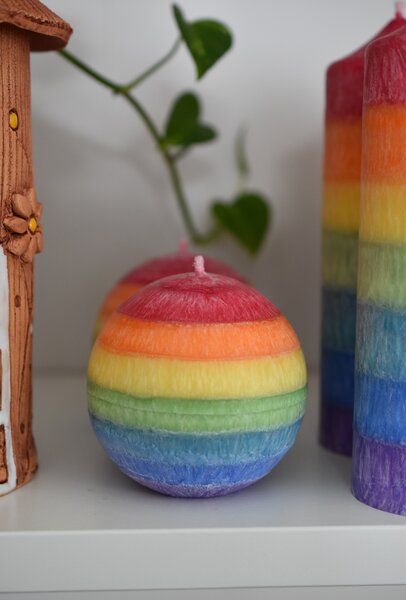 Supeko čakrová svíčka koule 8 cm