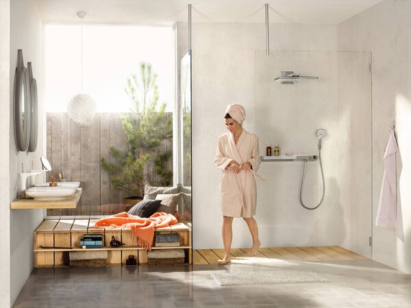 Hansgrohe Rainmaker Select horní sprcha 460 1jet se sprchovým ramenem, bílá/chrom 24003400