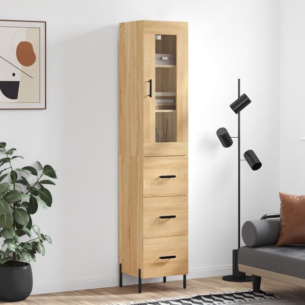 Skříň highboard dub sonoma 34,5 x 34 x 180 cm kompozitní dřevo 3199244