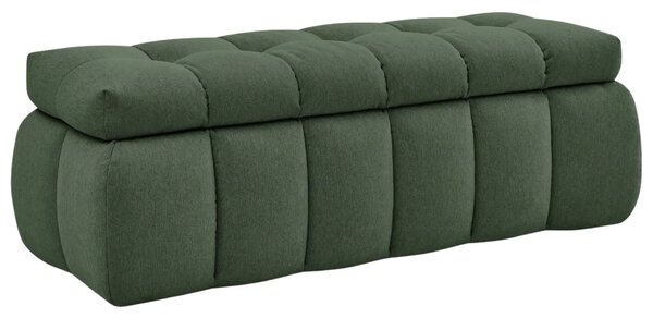 Bobochic Paris Zelená lavice Mont-Blanc 144 cm s úložným prostorem