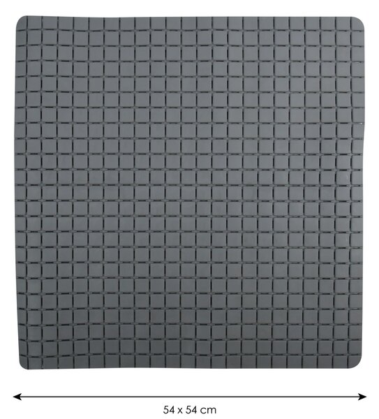 MSV protiskluzová podložka do sprchy QUADRO Premium, šedá, SBS kaučuk, 54 x 54 cm