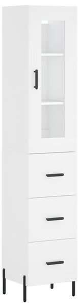 Skříň highboard bílá 34,5 x 34 x 180 cm kompozitní dřevo 3199241